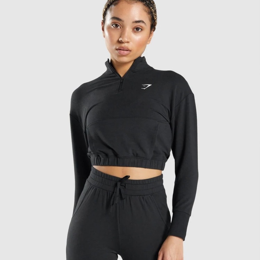 New Black Gymshark Pippa Training Pullover L